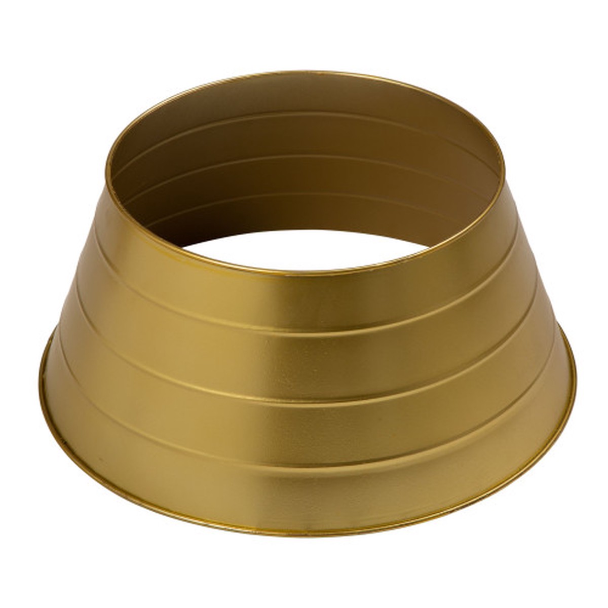 22" Shiny Painted Gold Christmas Metal Tree Collar