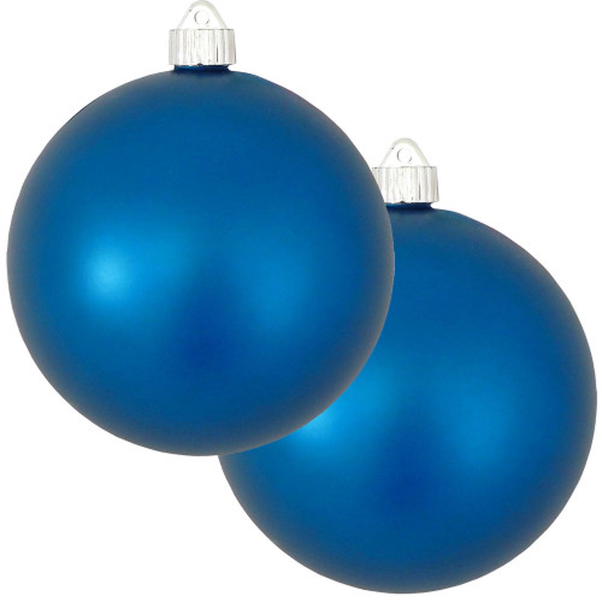 2ct Aloha Blue Shatterproof Christmas Ball Ornament 6″ (150mm)