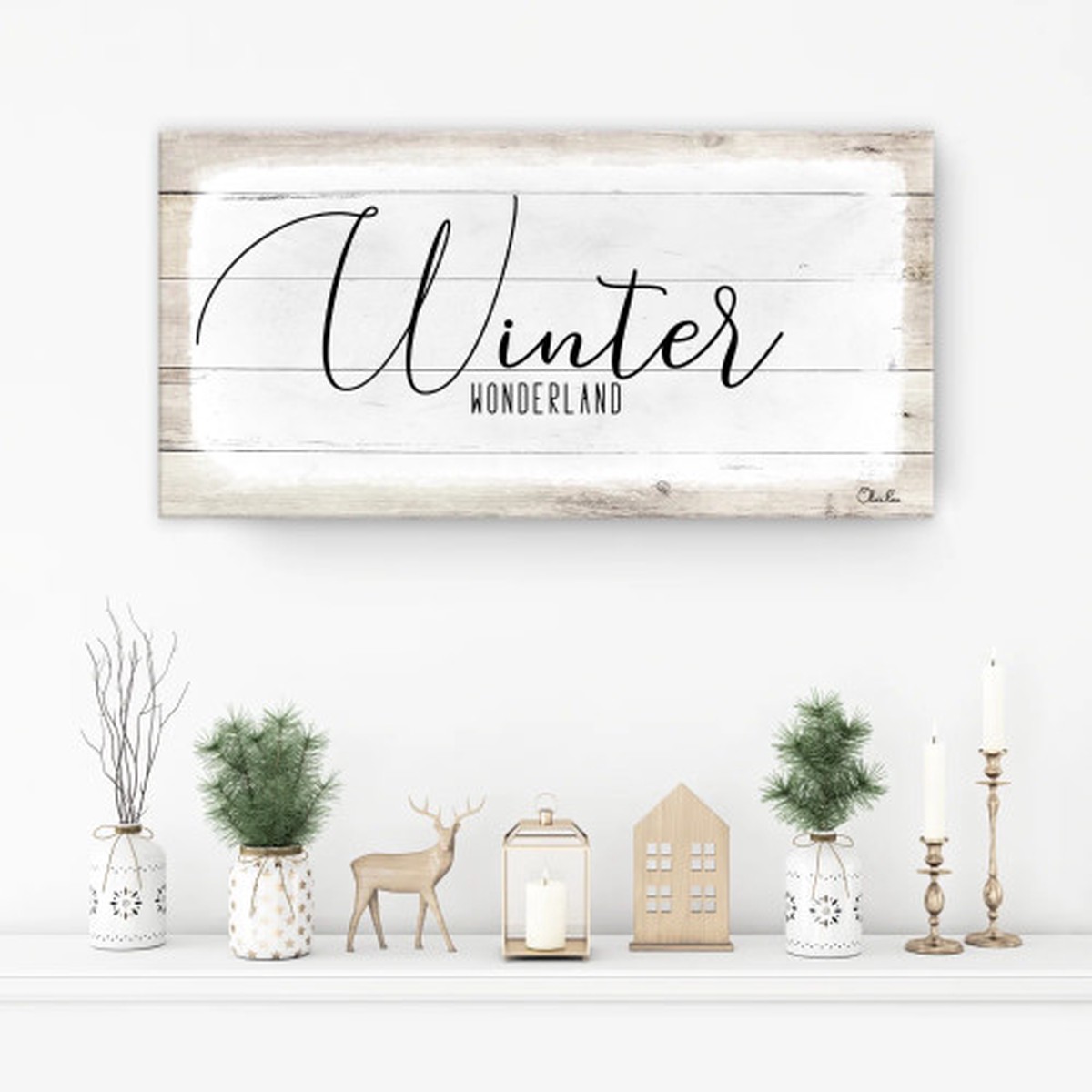 Winter Wonderland Canvas Wall Art – 18″ x 36″