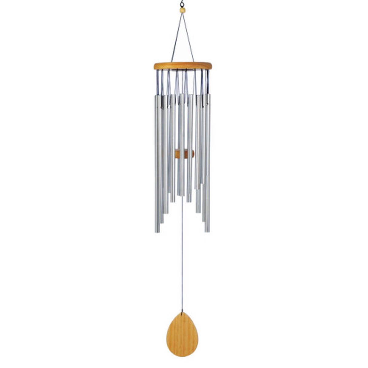 10" Brown and Silver Classic Waterfall Wind Chimes