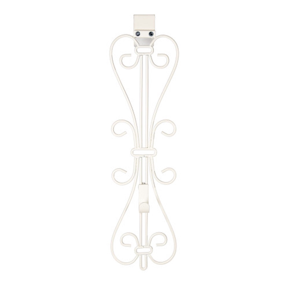 19.5" White Unique Adjustable Christmas Wreath Hanger
