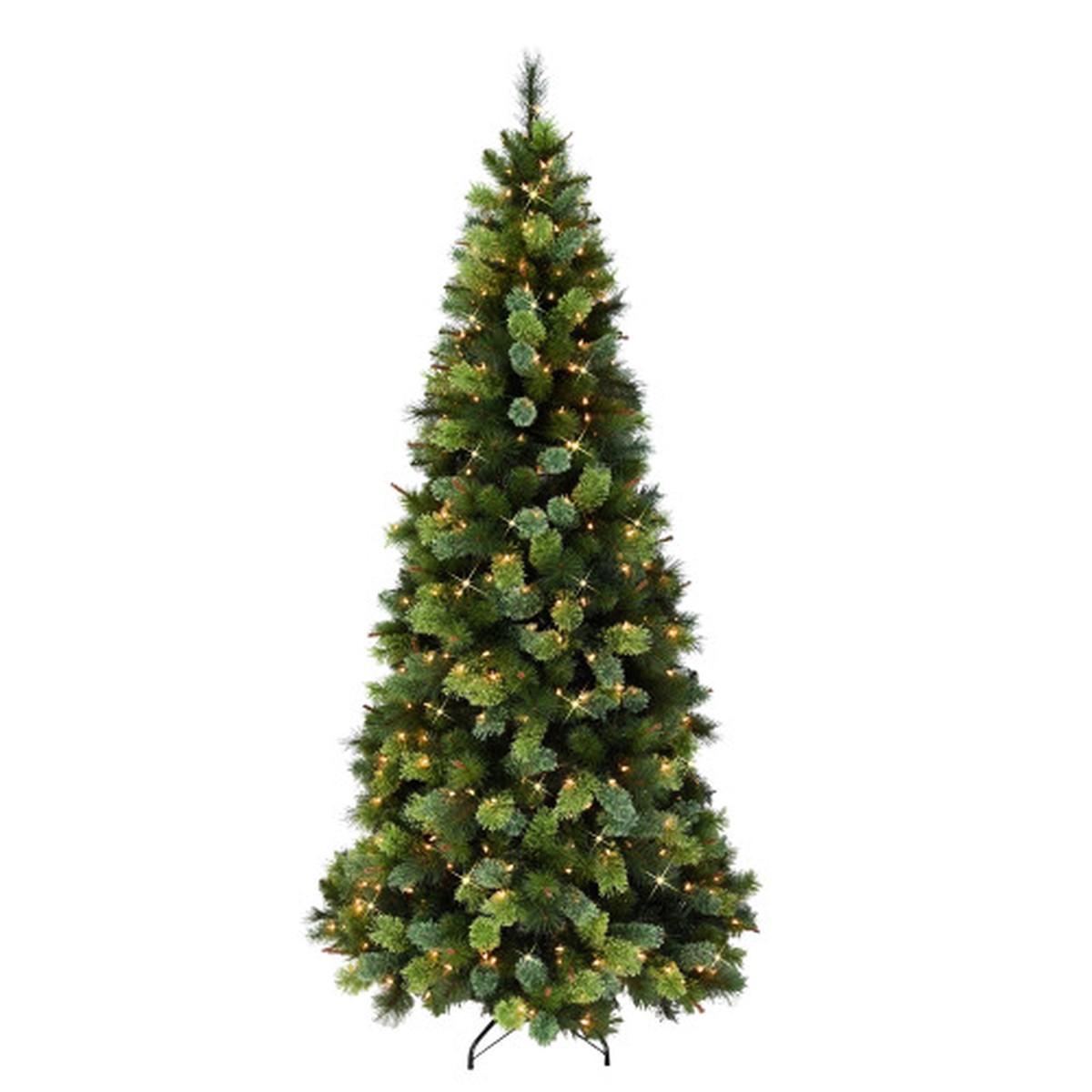 Pre-lit Slim Portland Pine Artificial Christmas Tree - 7.5 - Clear Light