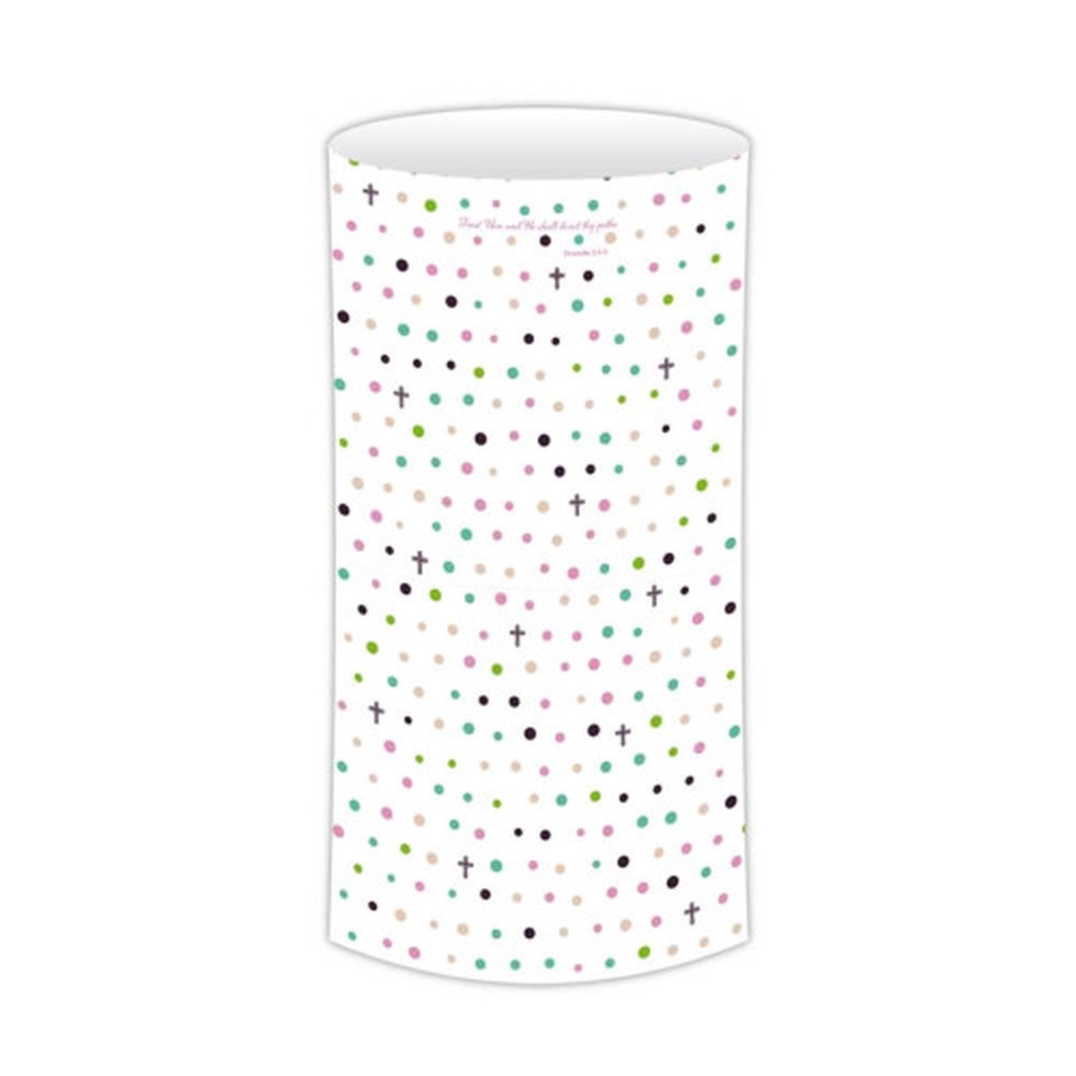 Trust In The Lord Proverbs Outdoor Safety Gaiter – 18″ – White and Pink