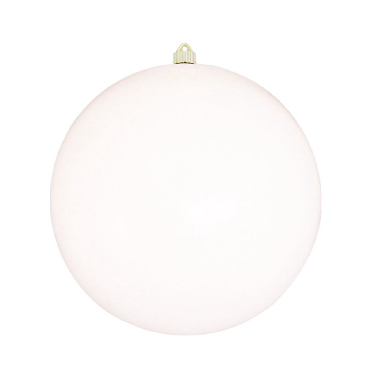 White Solid Shatterproof Christmas Ball Ornament 12″ (300mm)