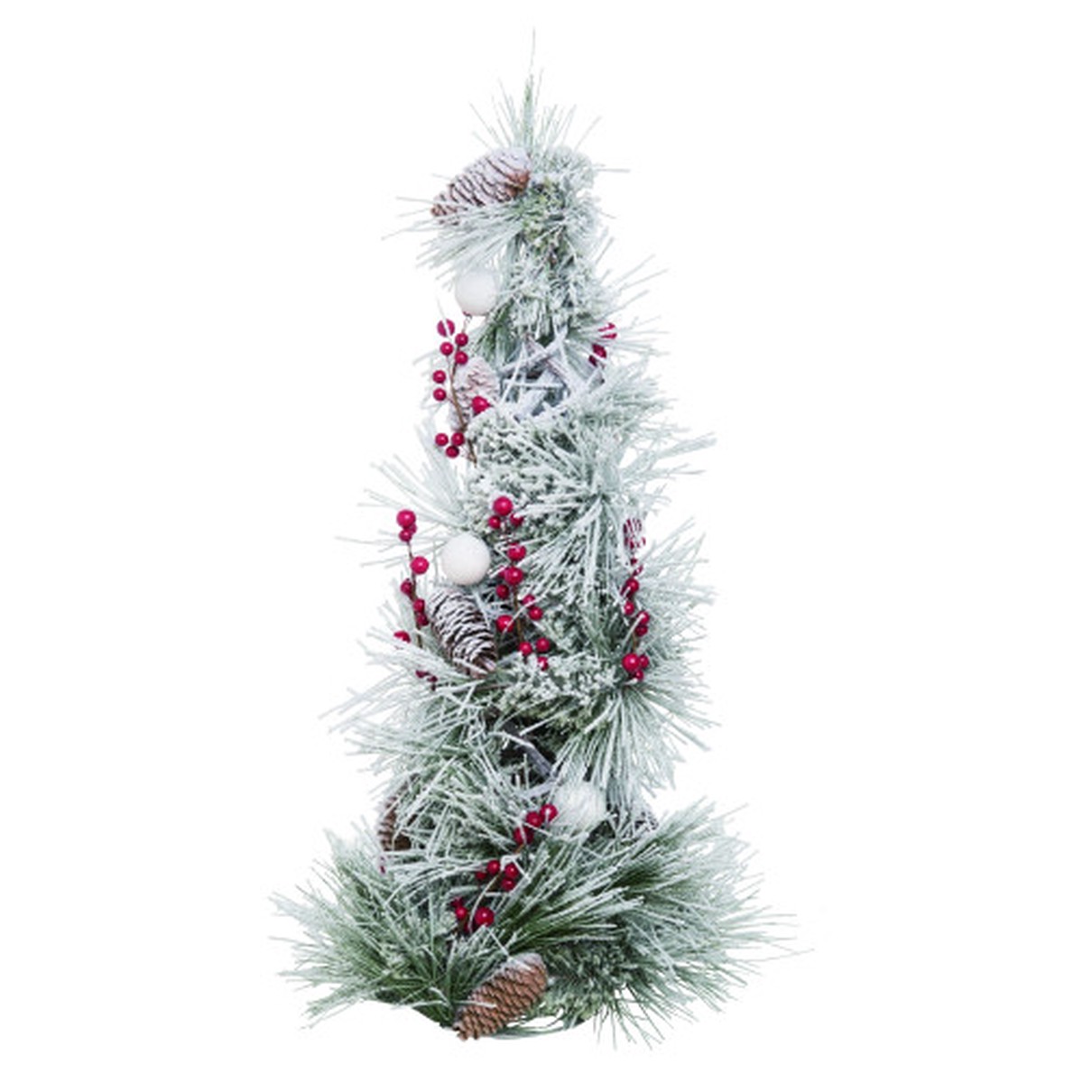 2′ Frosted Berry and Pinecone Christmas Tree – Unlit