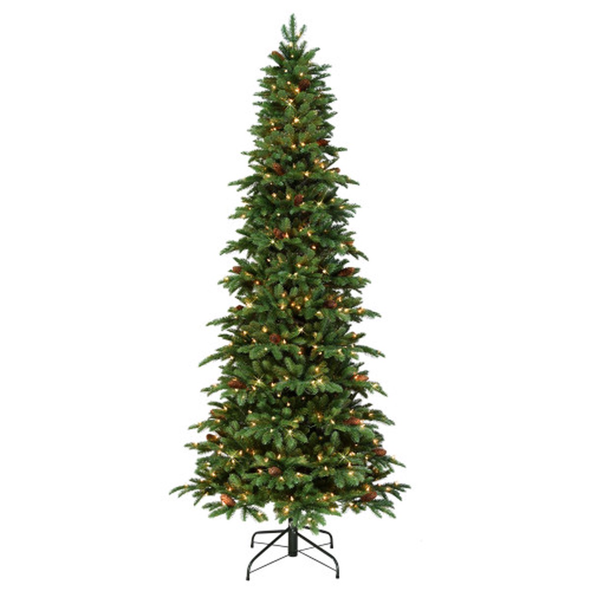 Pre-lit Slim Artificial Montville Spruce Christmas Tree - 7.5 - Clear Lights