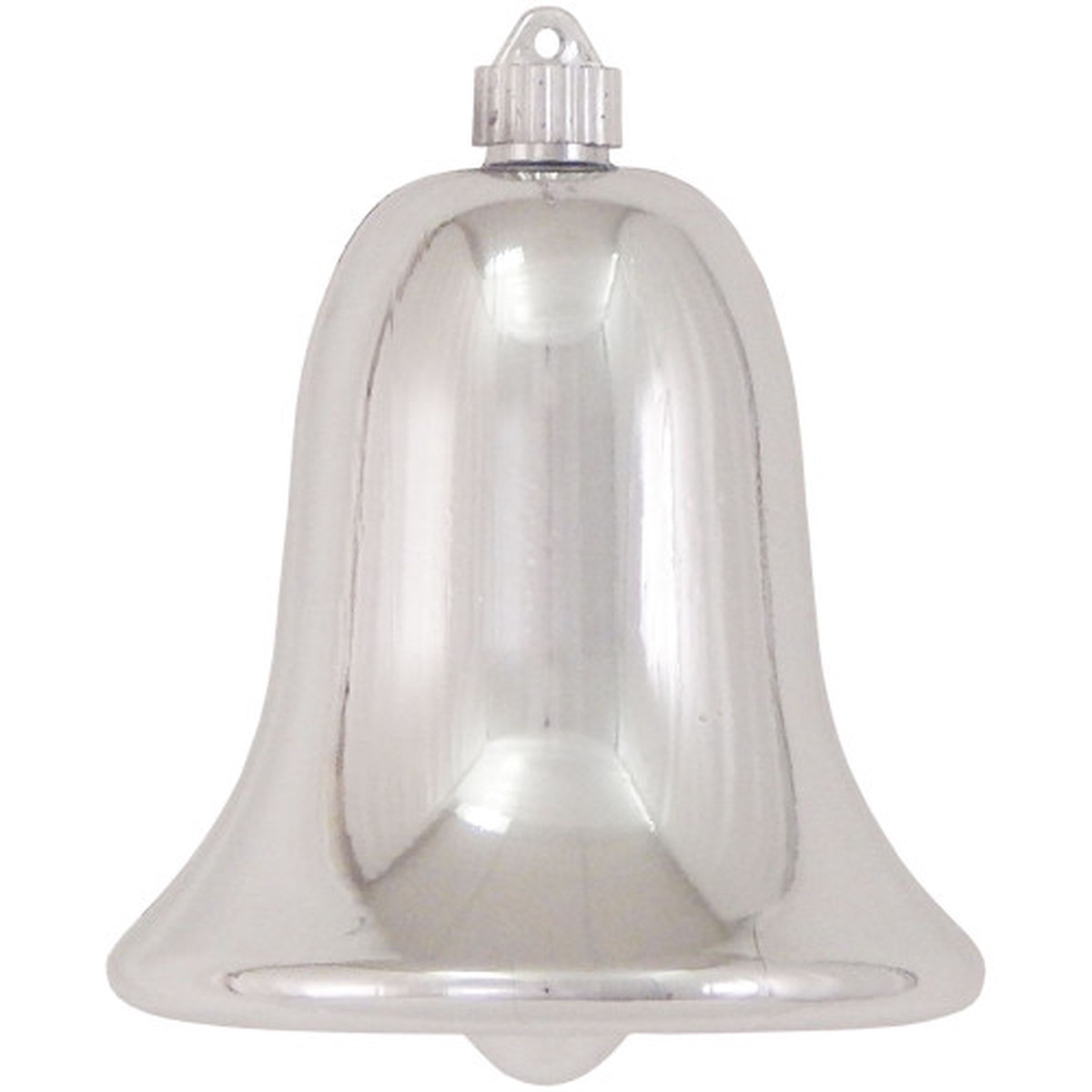 7″ Silver Shatterproof Shiny Christmas Bell Ornament
