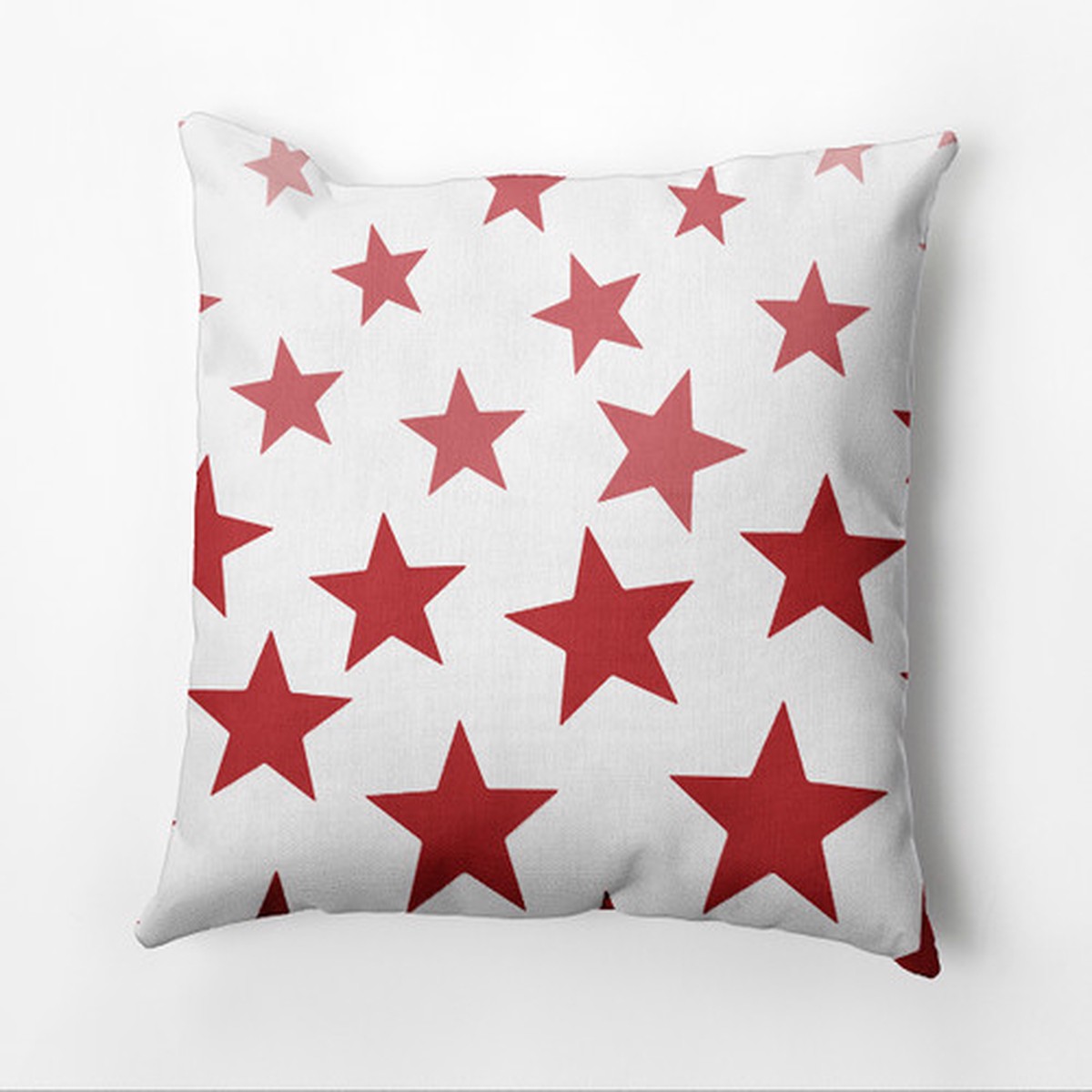 Americana Red and White Stars Outdoor Throw Pillow - 20"