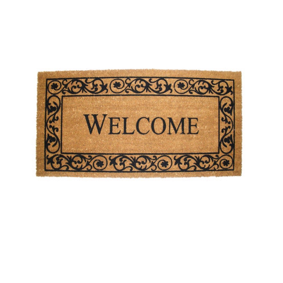 Wrought Style Bordered Welcome Doormat – 21″ x 41″
