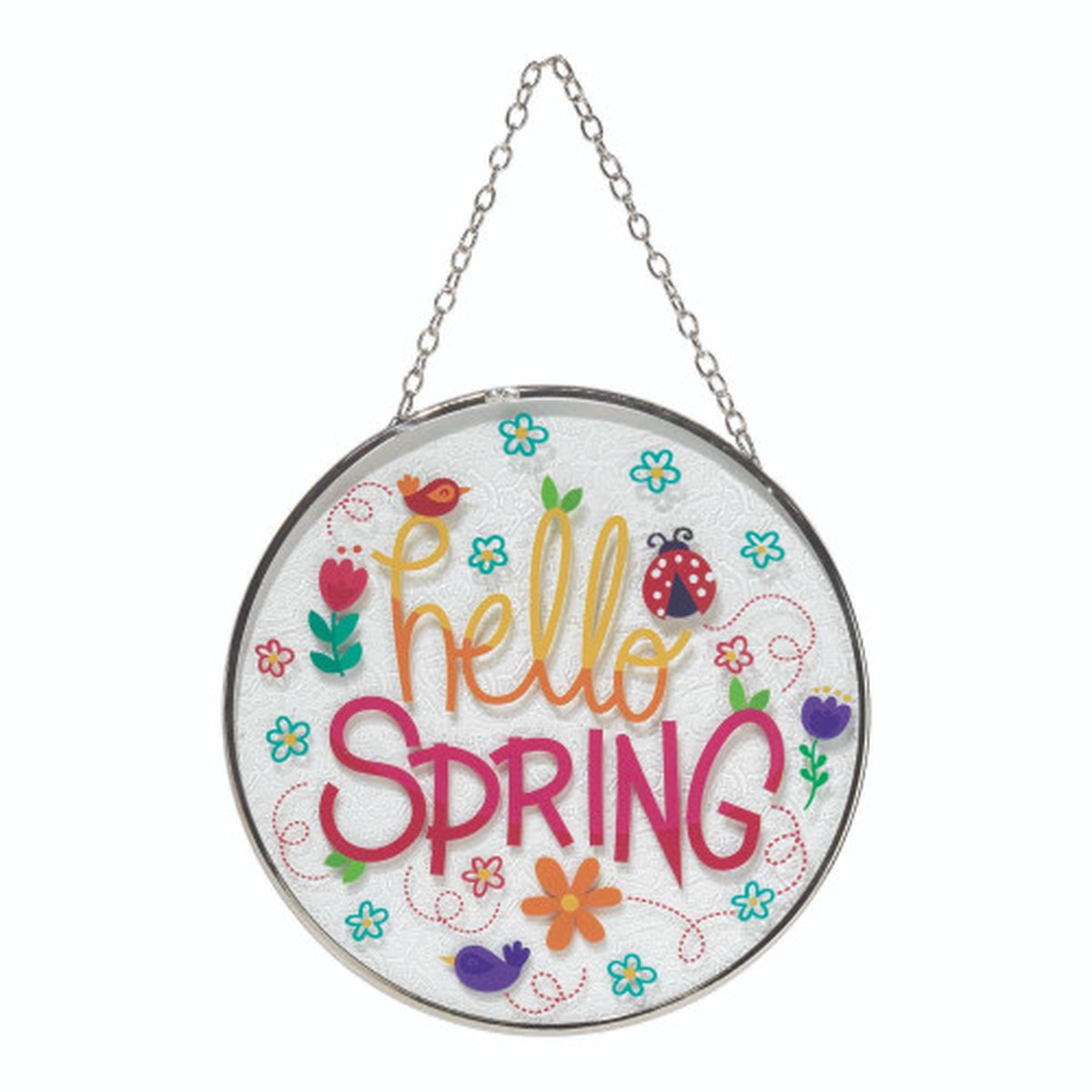 6" Vibrantly Colored Round Outdoor Sun Catcher