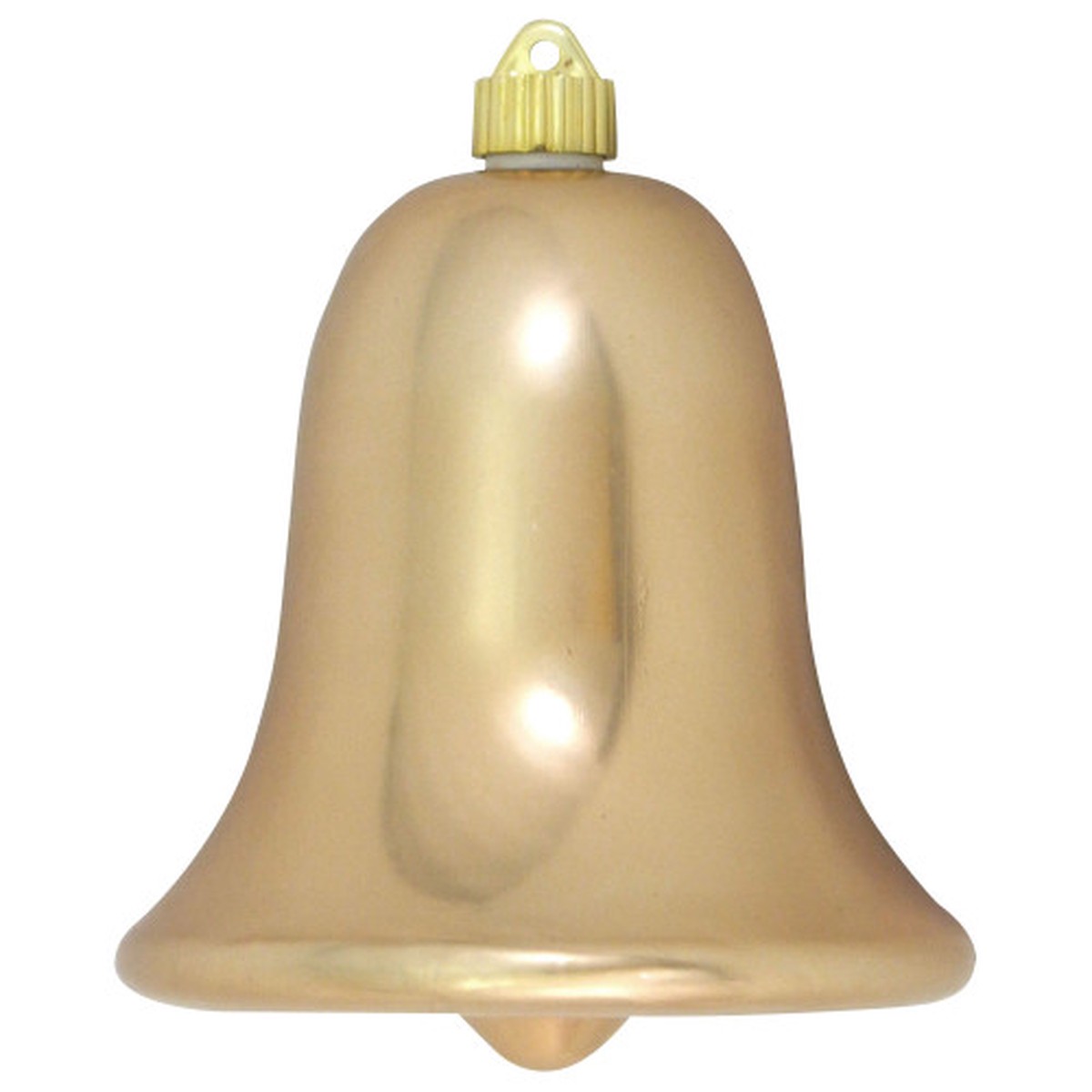 9″ Gilded Gold Shatterproof Shiny Christmas Bell Ornament