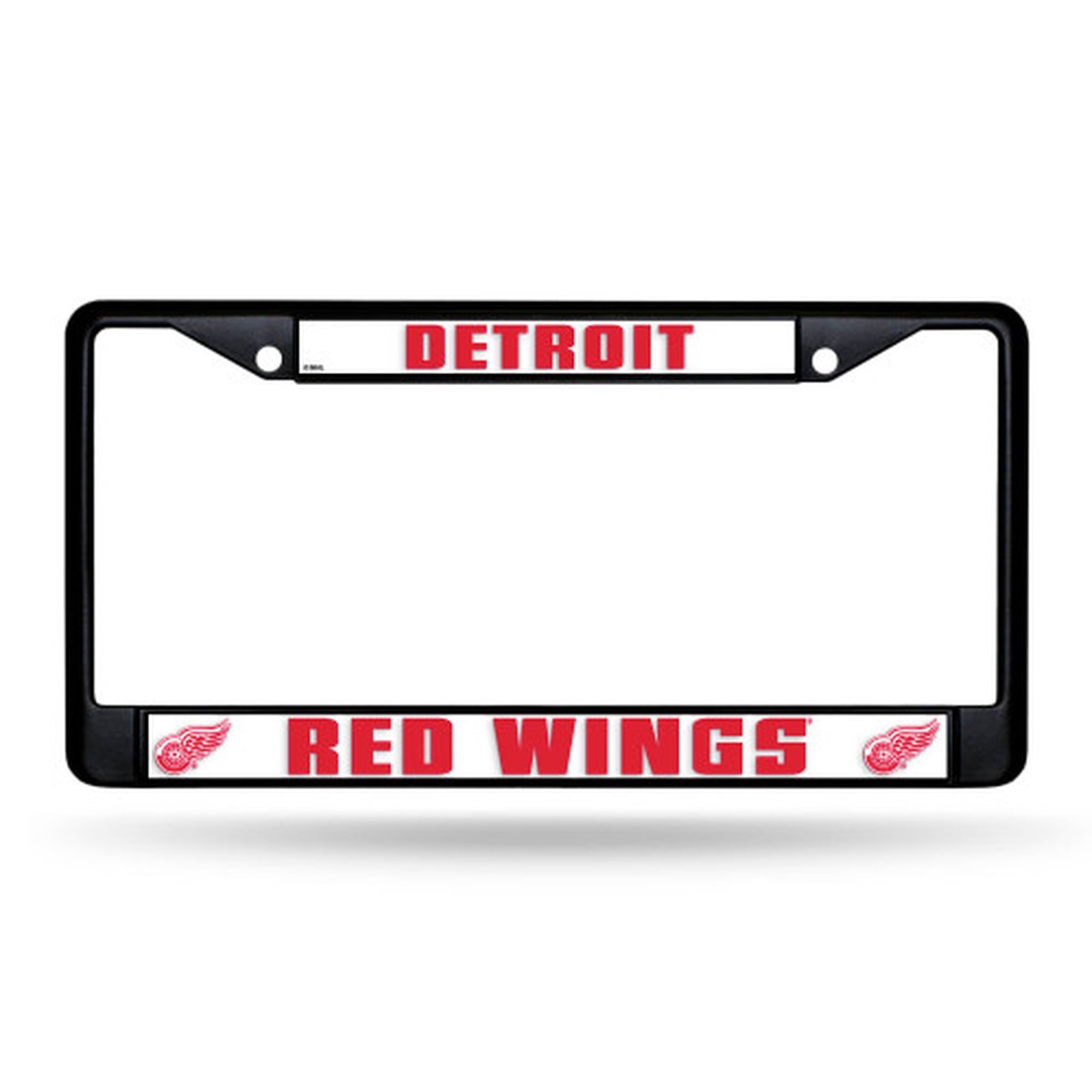 12-Inch Red and White NHL Detroit Red Wings License Plate Cover