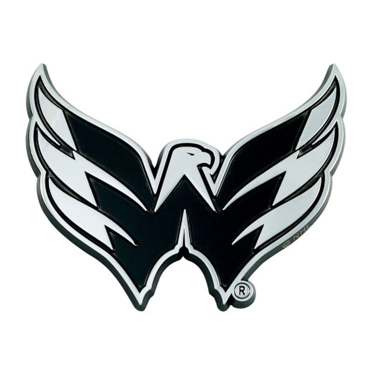 3" Stainless Steel and Black NHL Washington Capitals Emblem