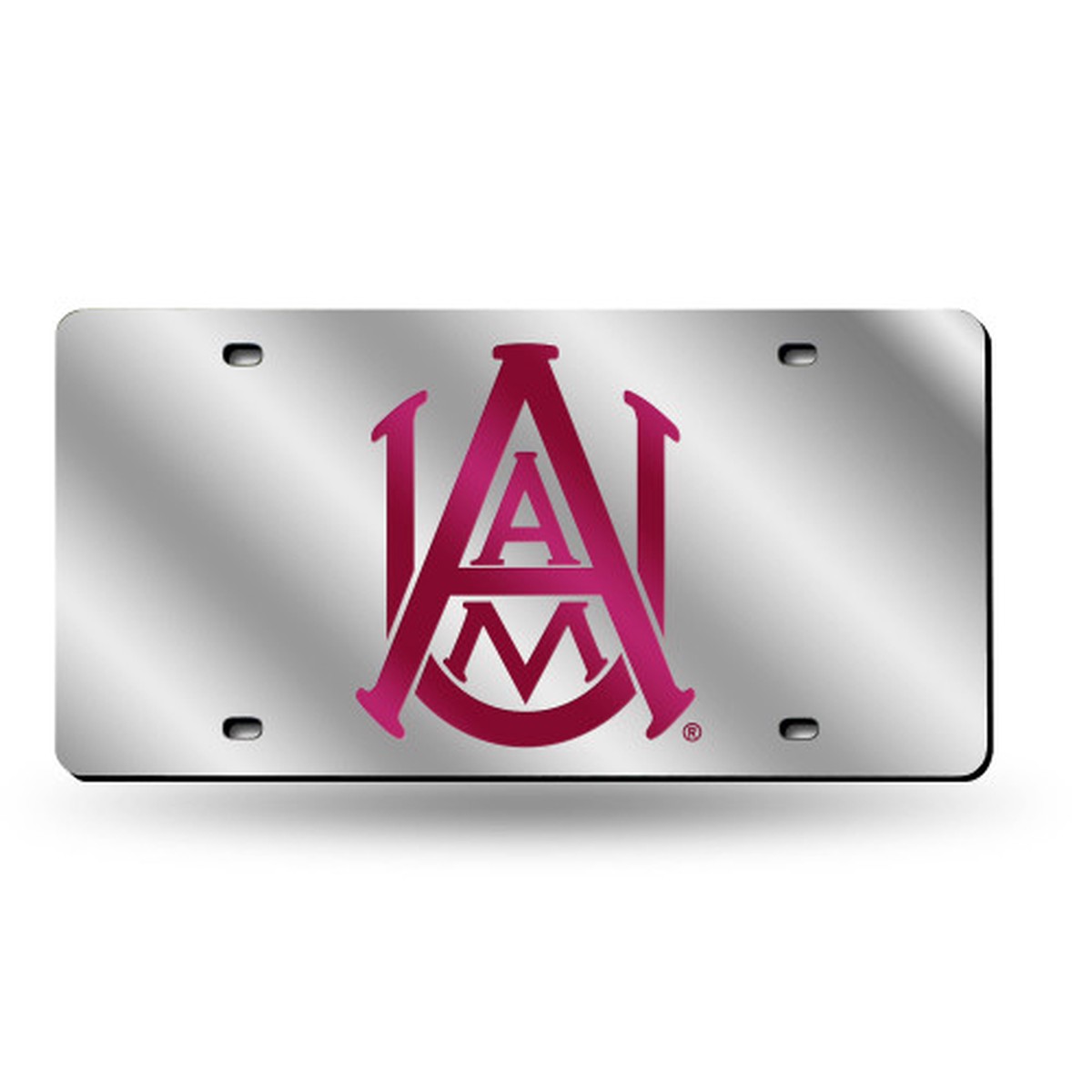 6" x 12" Pink College Alabama A and M Bulldogs Tag