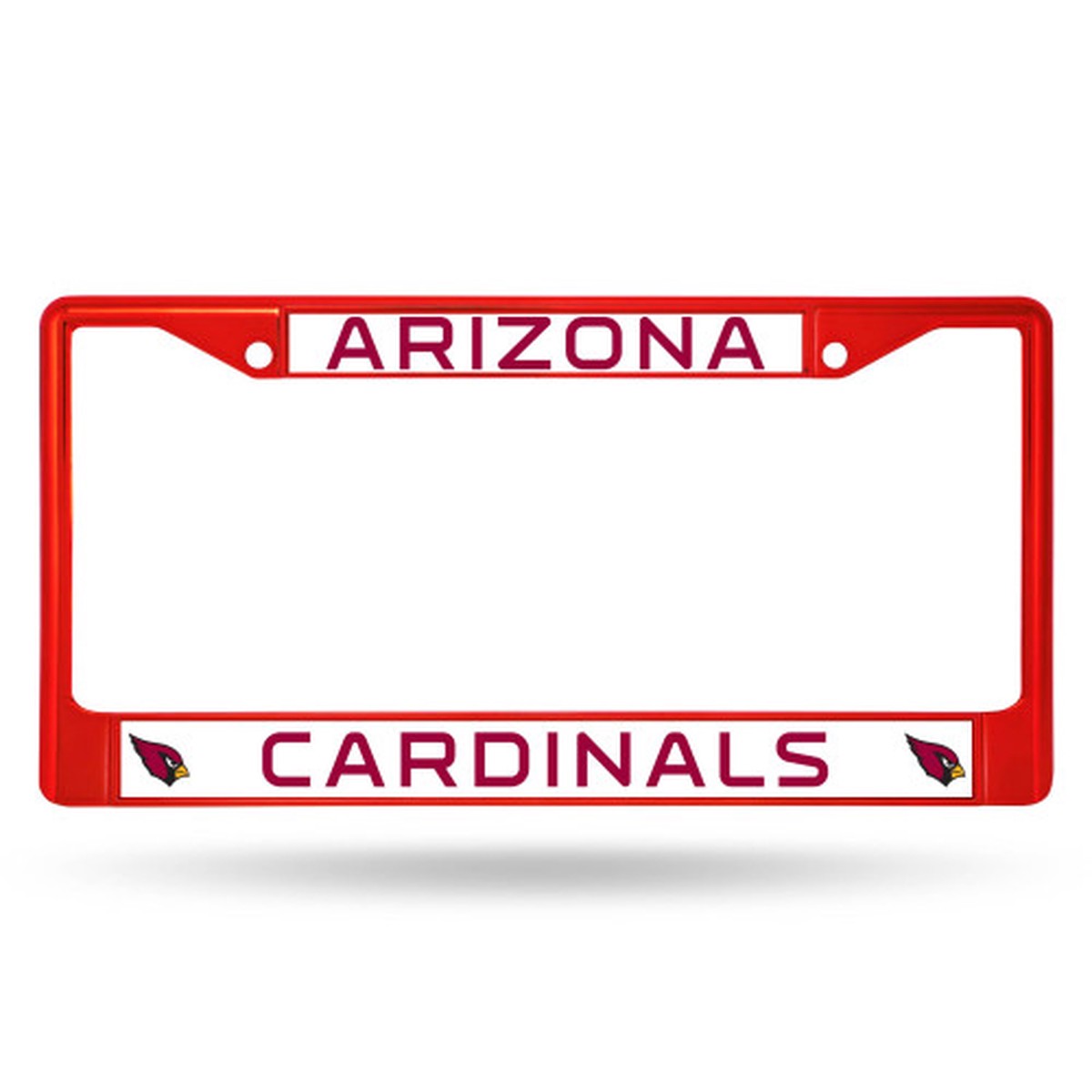 6" x 12" Red and White NFL Arizona Cardinals License Plate Cover
