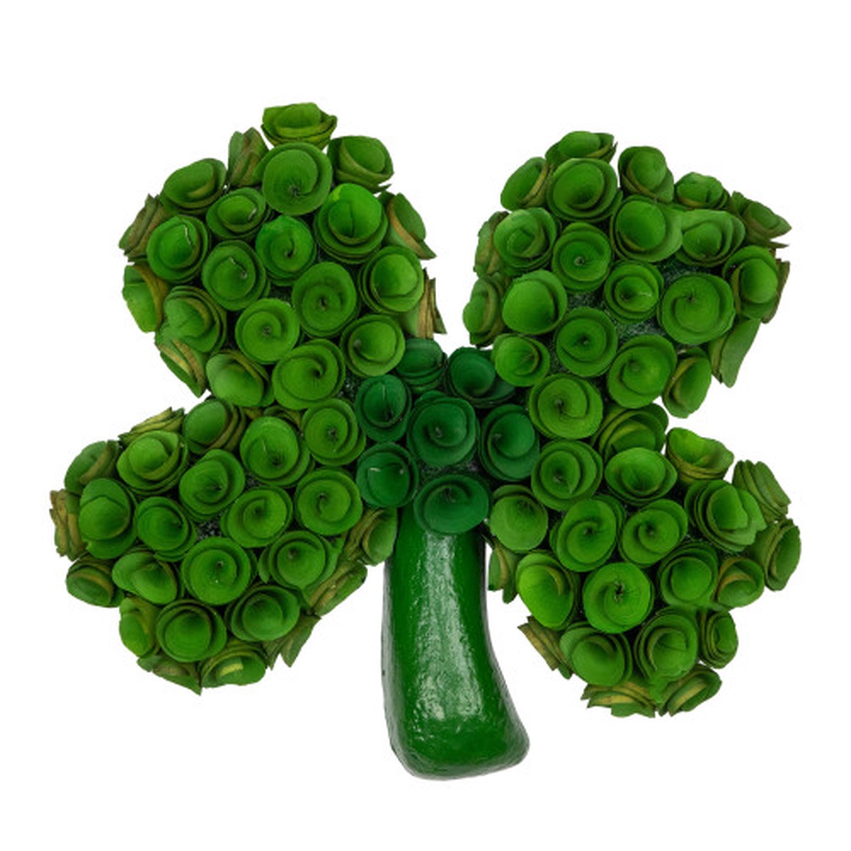 14.5" Four Leaf Clover Wooden St. Patrick's Day Decoration - Green