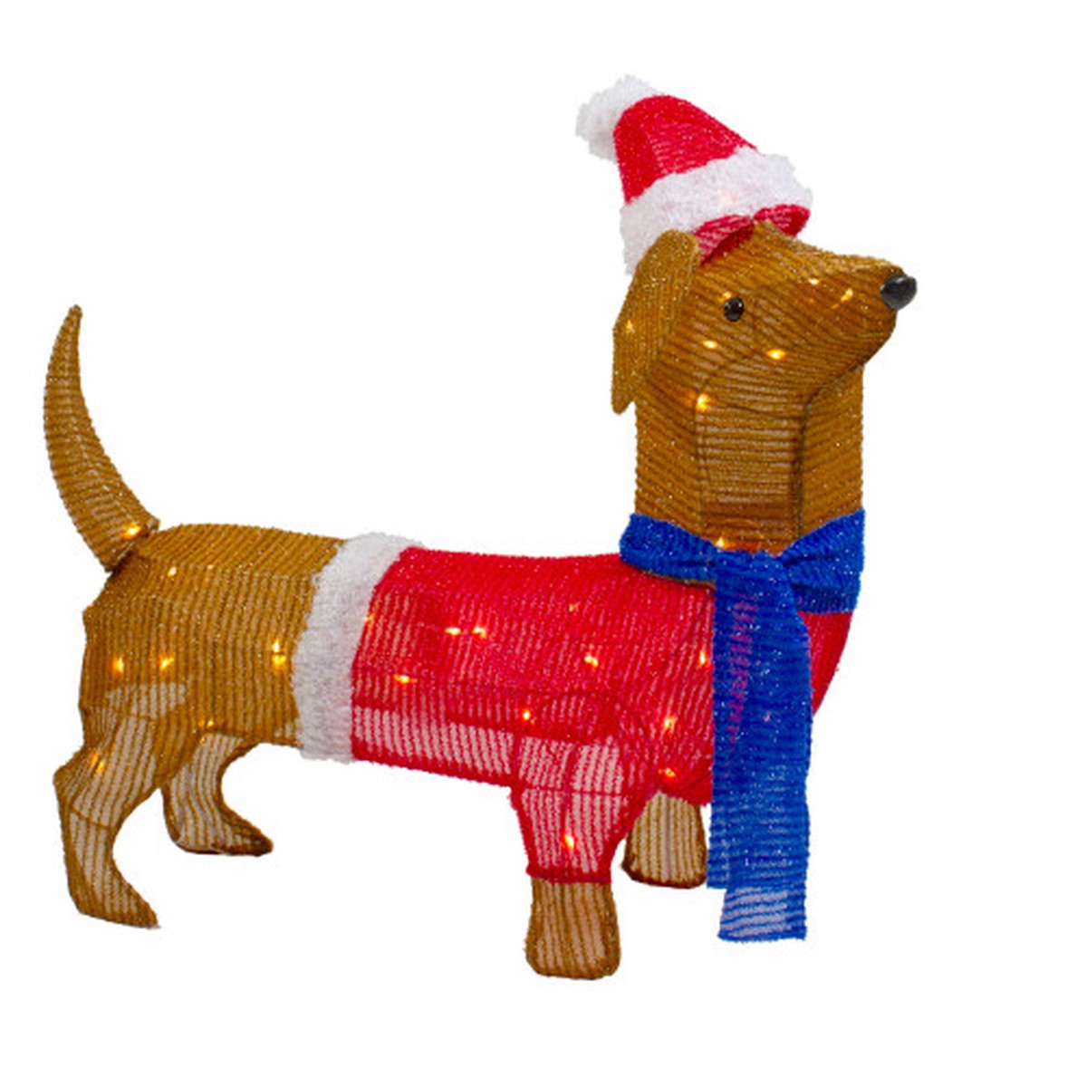 26″ LED Lighted Dachshund Dog Outdoor Christmas Decoration