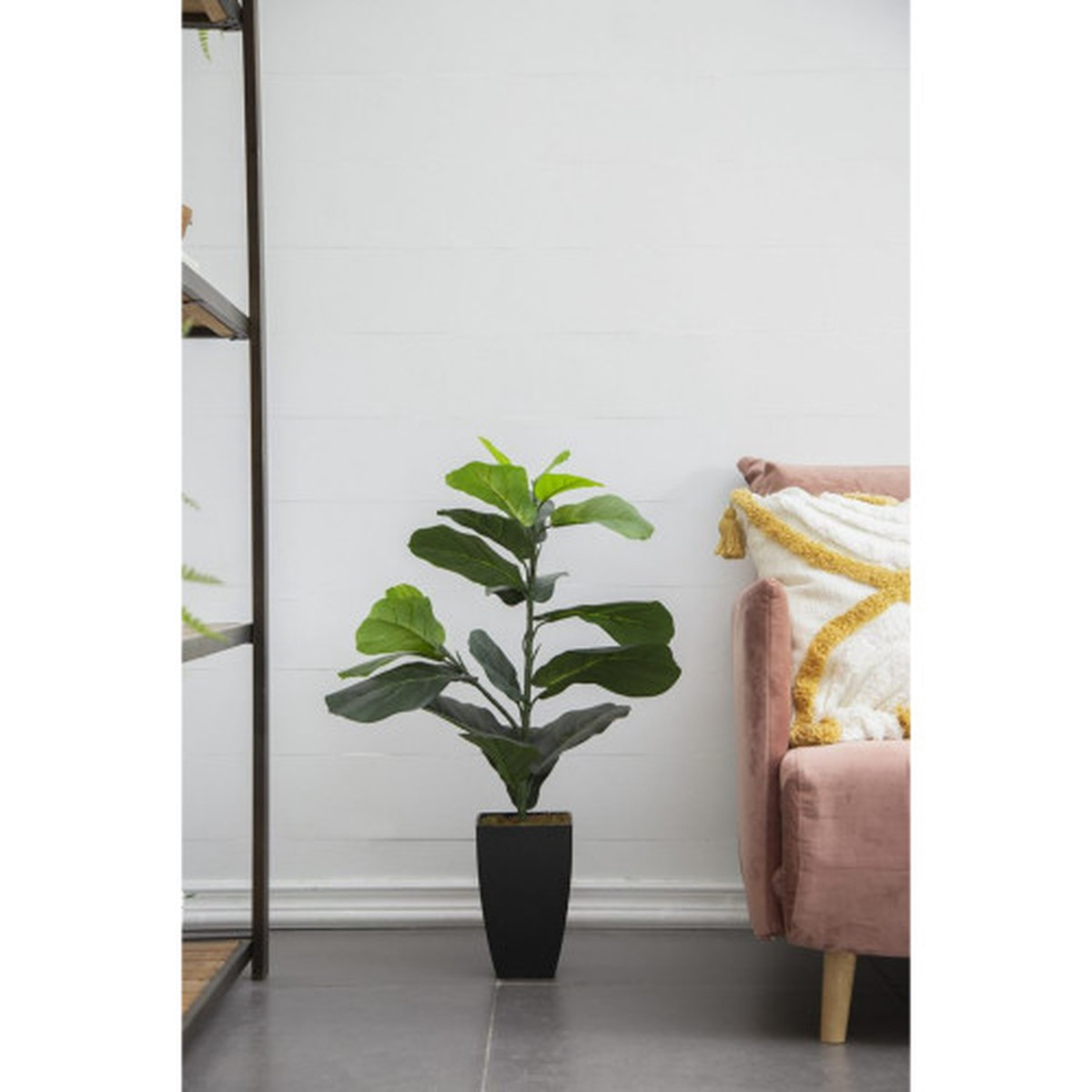 Potted Artificial Fiddle-Leaf Fig Plant - 35.5" - Green