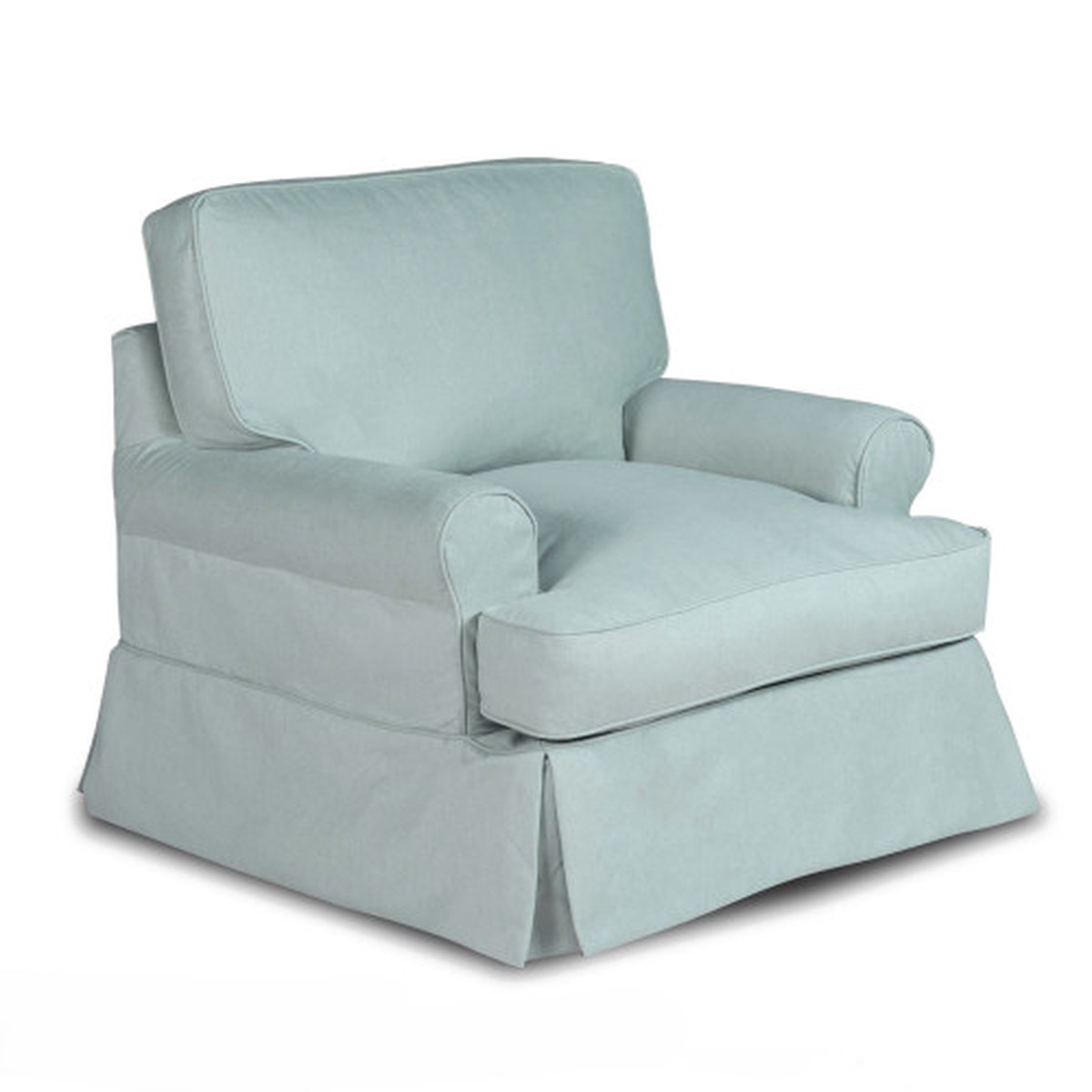 Sunset Trading Horizon T-Cushion Chair Slipcover – 38″ – Ocean Blue