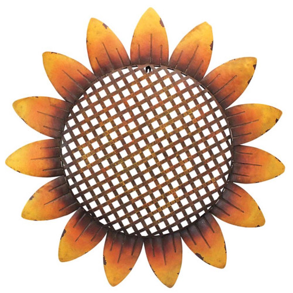 Van Grow Supersized Sunflower Wall Sculpture – 33″ – Yellow and Brown