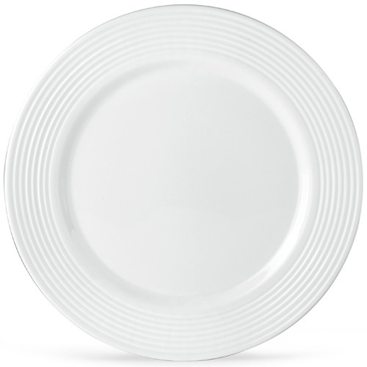 11″ White All-Purpose Contemporary Round Dinner Plate