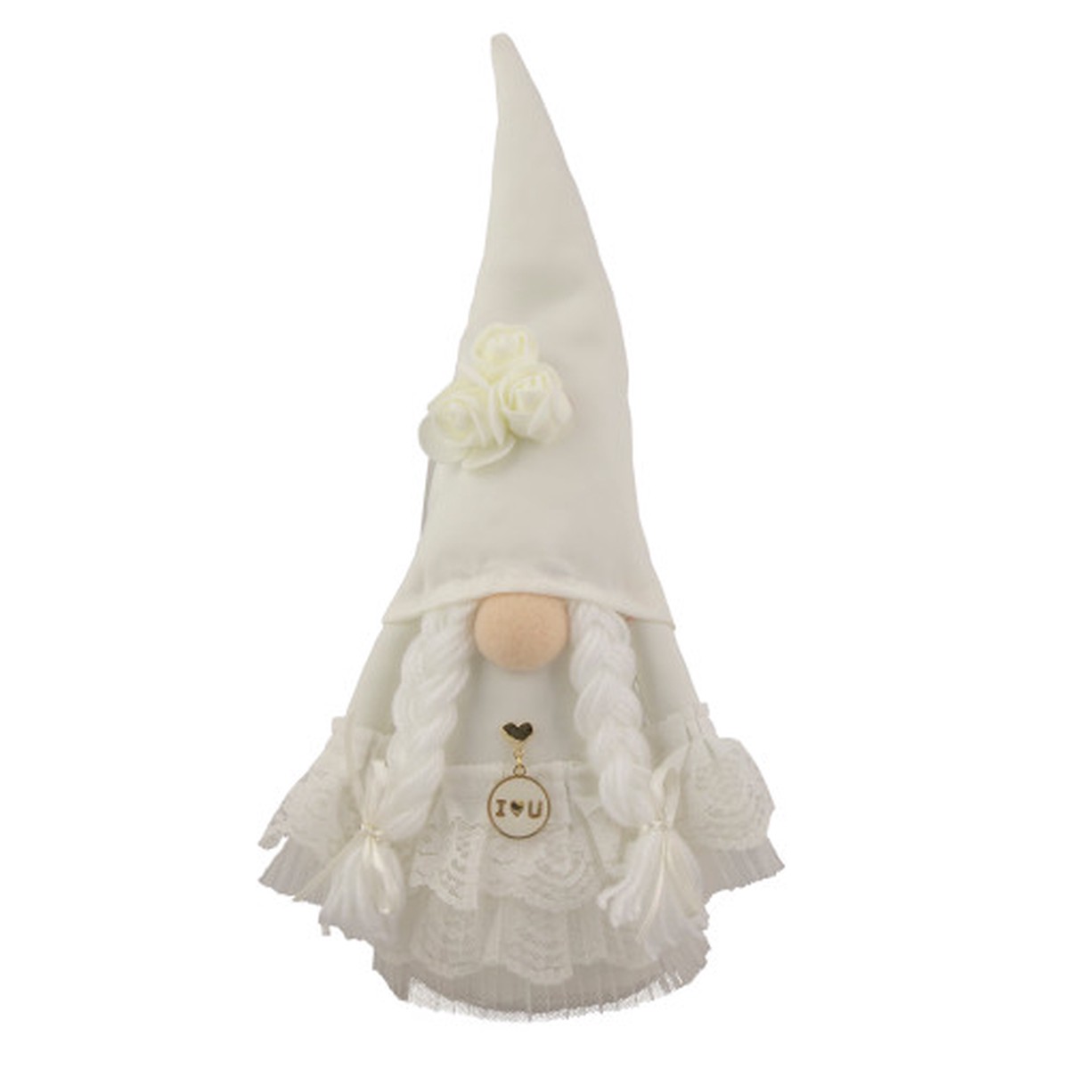 12.75″ White Wedding Day Bride Gnome