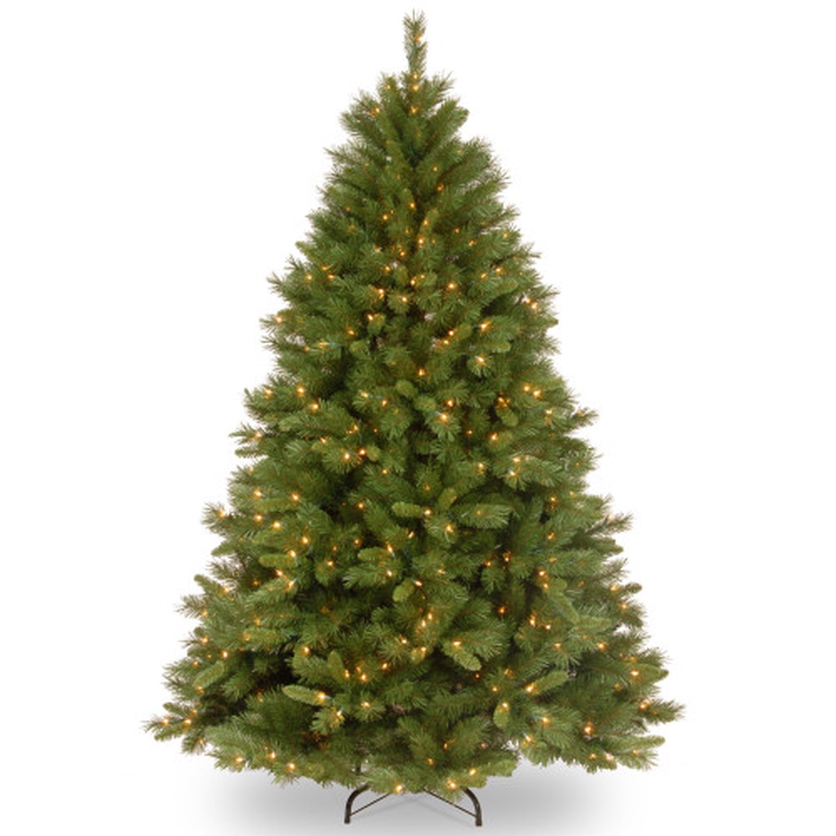 6' Pre-Lit Full Winchester Pine Artificial Christmas Tree, Clear Lights