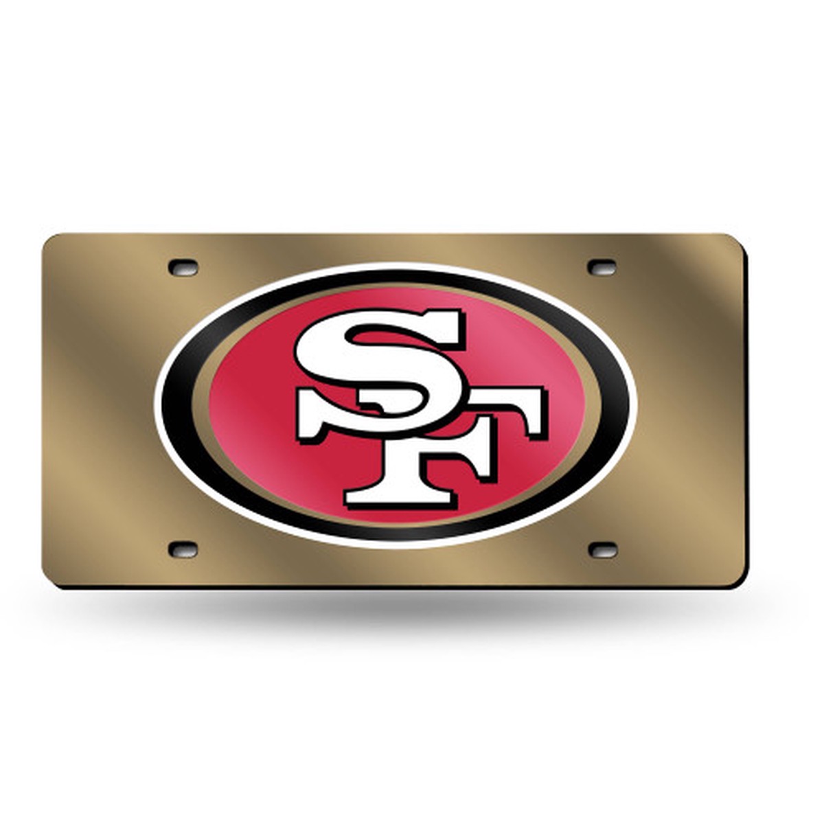 12″ Gold Colored and Red NFL San Francisco 49ers Tag