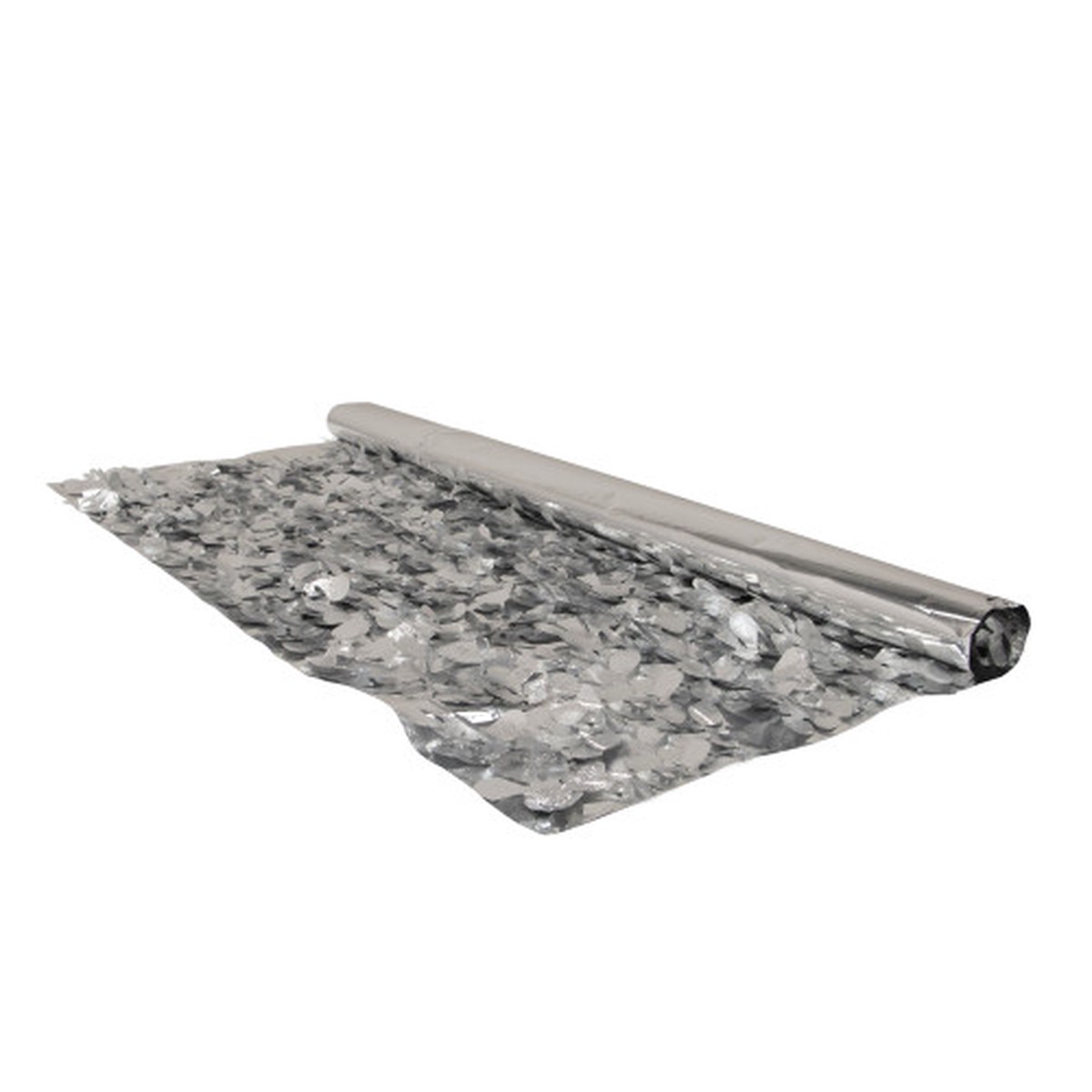 180″ Silver Contemporary Decorative Embossed Floral Sheeting