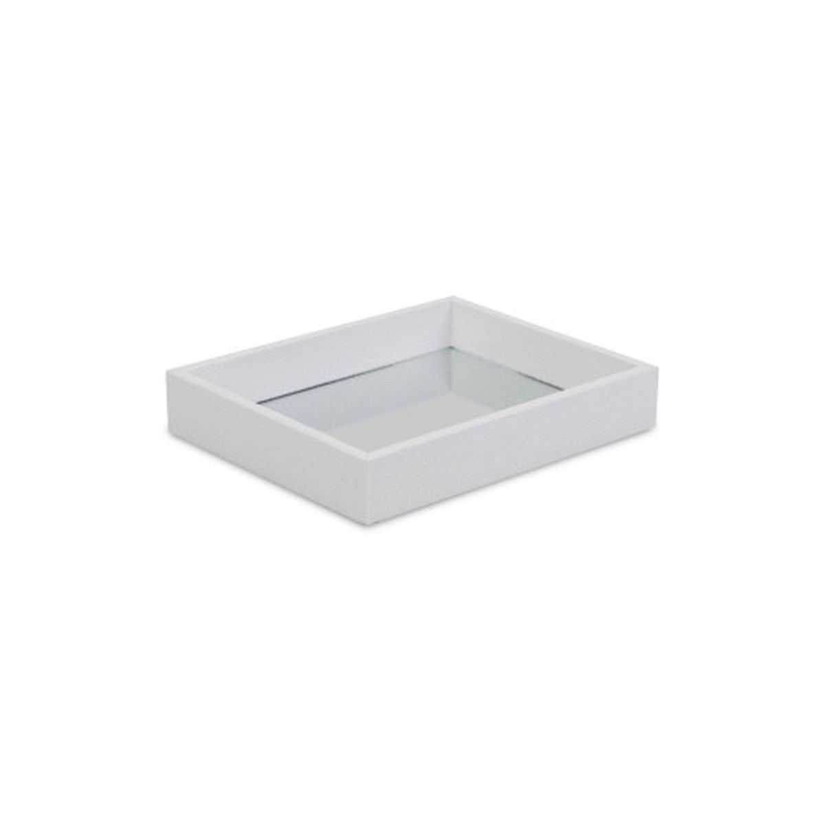 10″ White Handmade Solid Mirror Bubble Tray