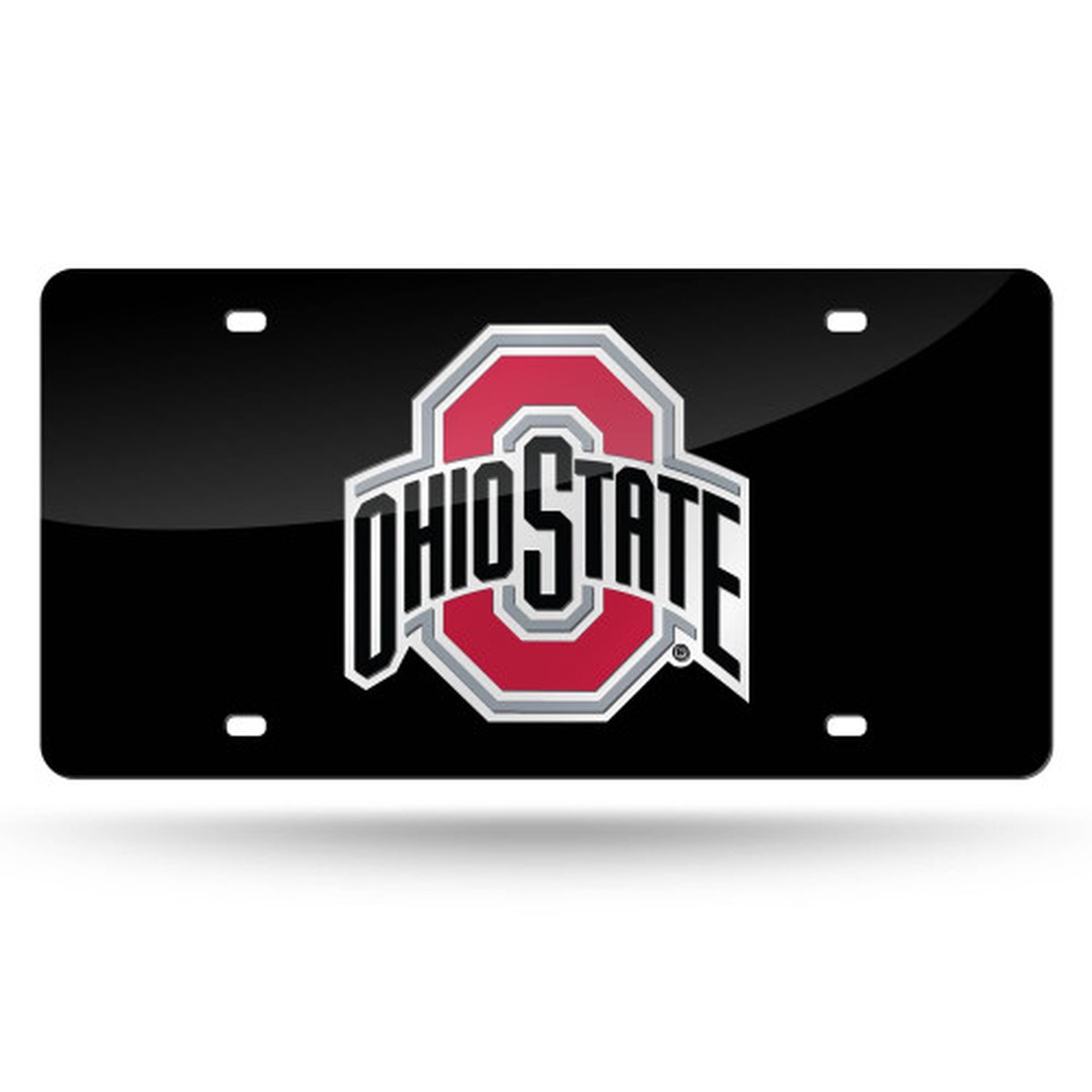 12″ Black and White College Ohio State Buckeyes Tag