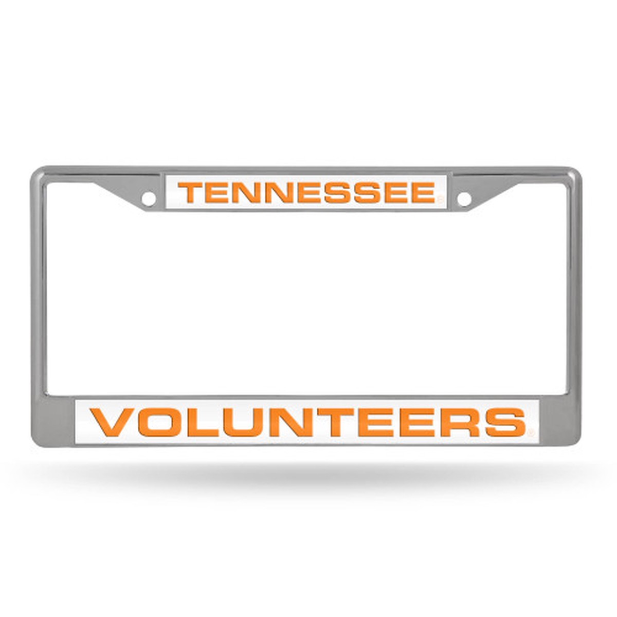 12-Inch White and Orange Tennessee Volunteers License Plate Cover