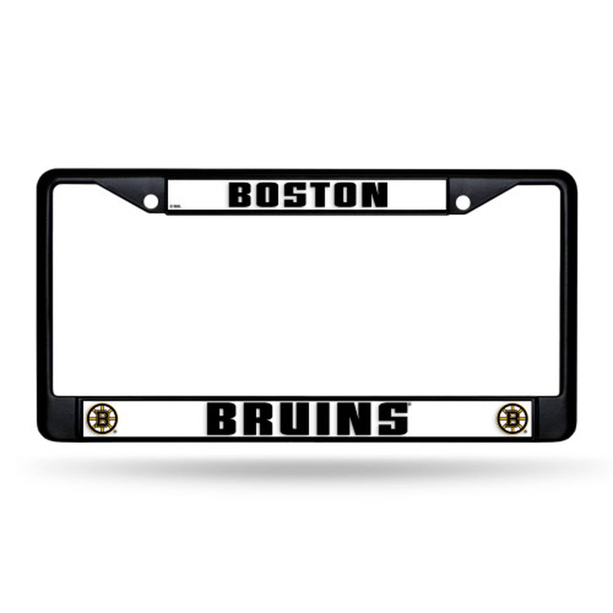 12-Inch Black and Yellow NHL Boston Bruins License Plate Cover