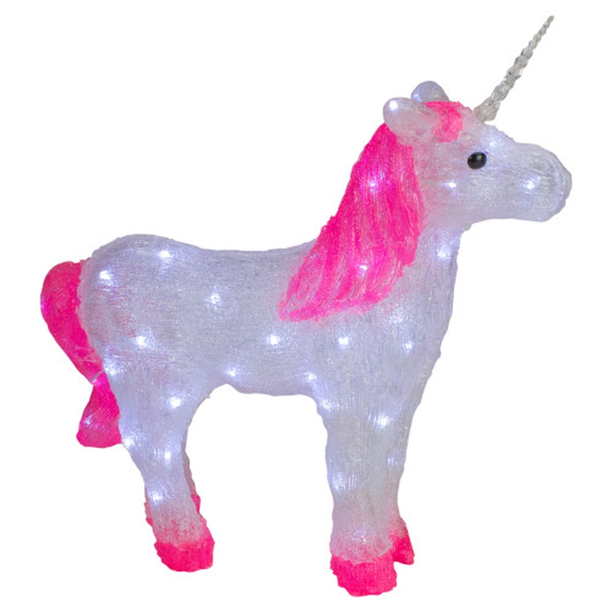 23″ Lighted Commercial Grade Acrylic Unicorn Christmas Display Decoration