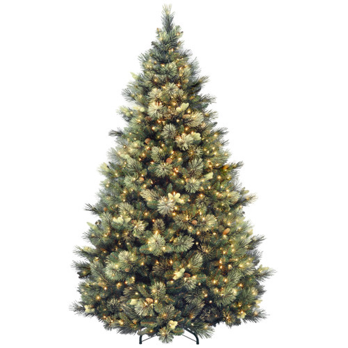 7.5 ft. Carolina Pine Tree with Clear Lights Artificial Christmas Tree