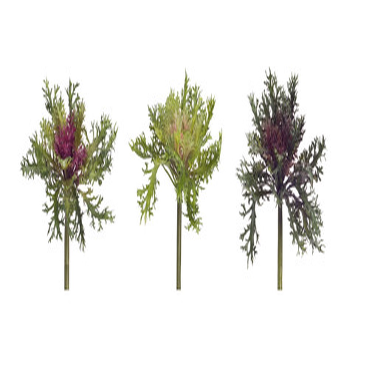 Club Pack of 12 Green and Purple Artificial Thistle Plants 11"