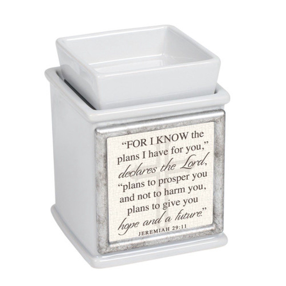 Scent Warmer and Changeable Scripture Card Holder – 5.25″