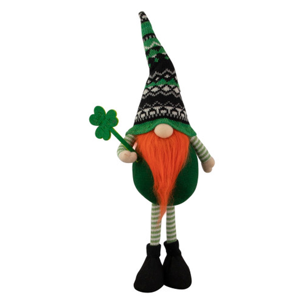 20″ Leprechaun Boy St Patrick’s Day Gnome Holding Shamrock Decoration