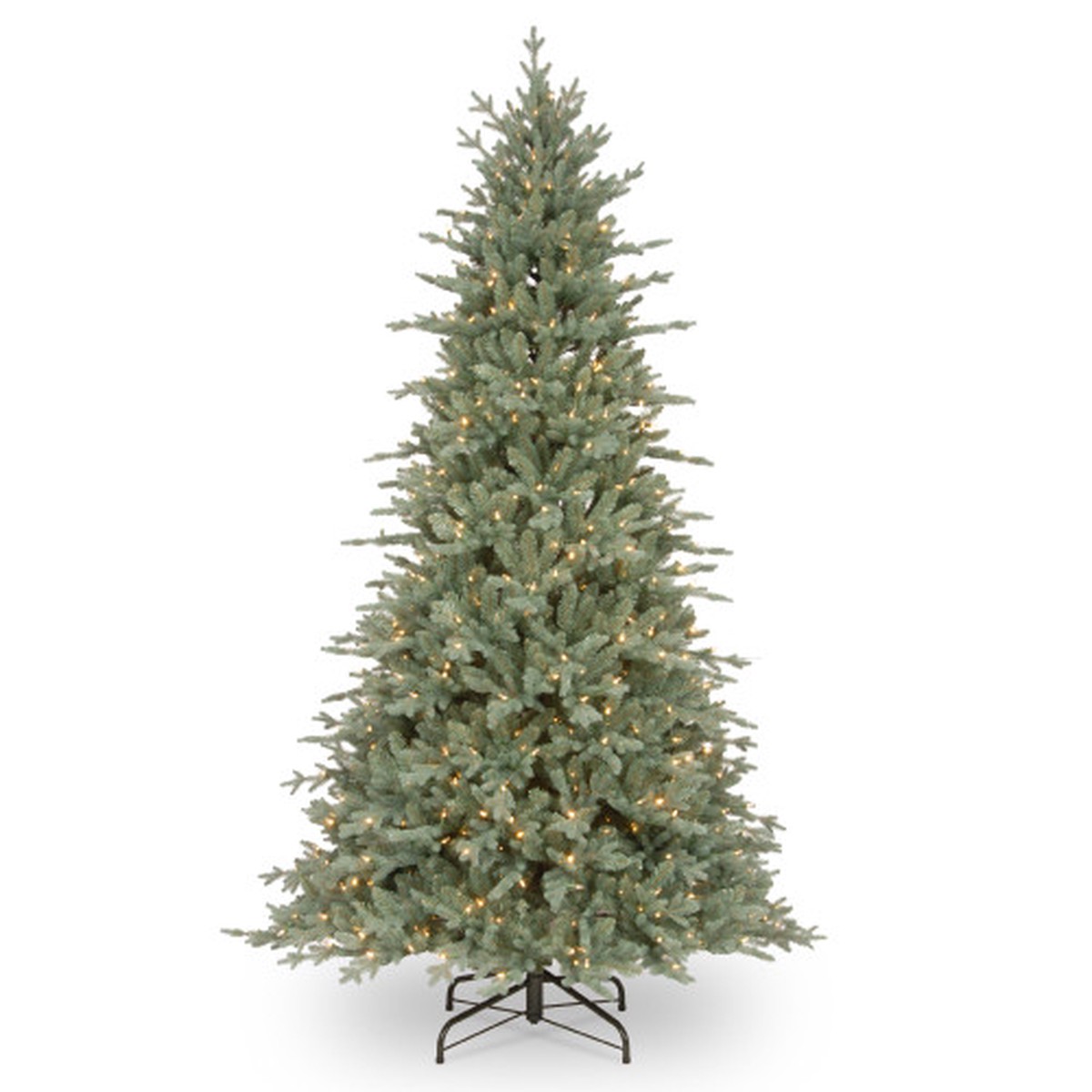 7.5 Pre-Lit Buckingham Spruce Artificial Christmas Tree, Clear Lights