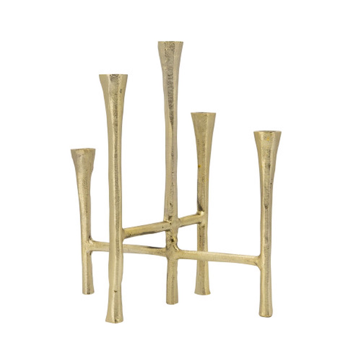 14″ Gold Aluminum Candlesticks Stand