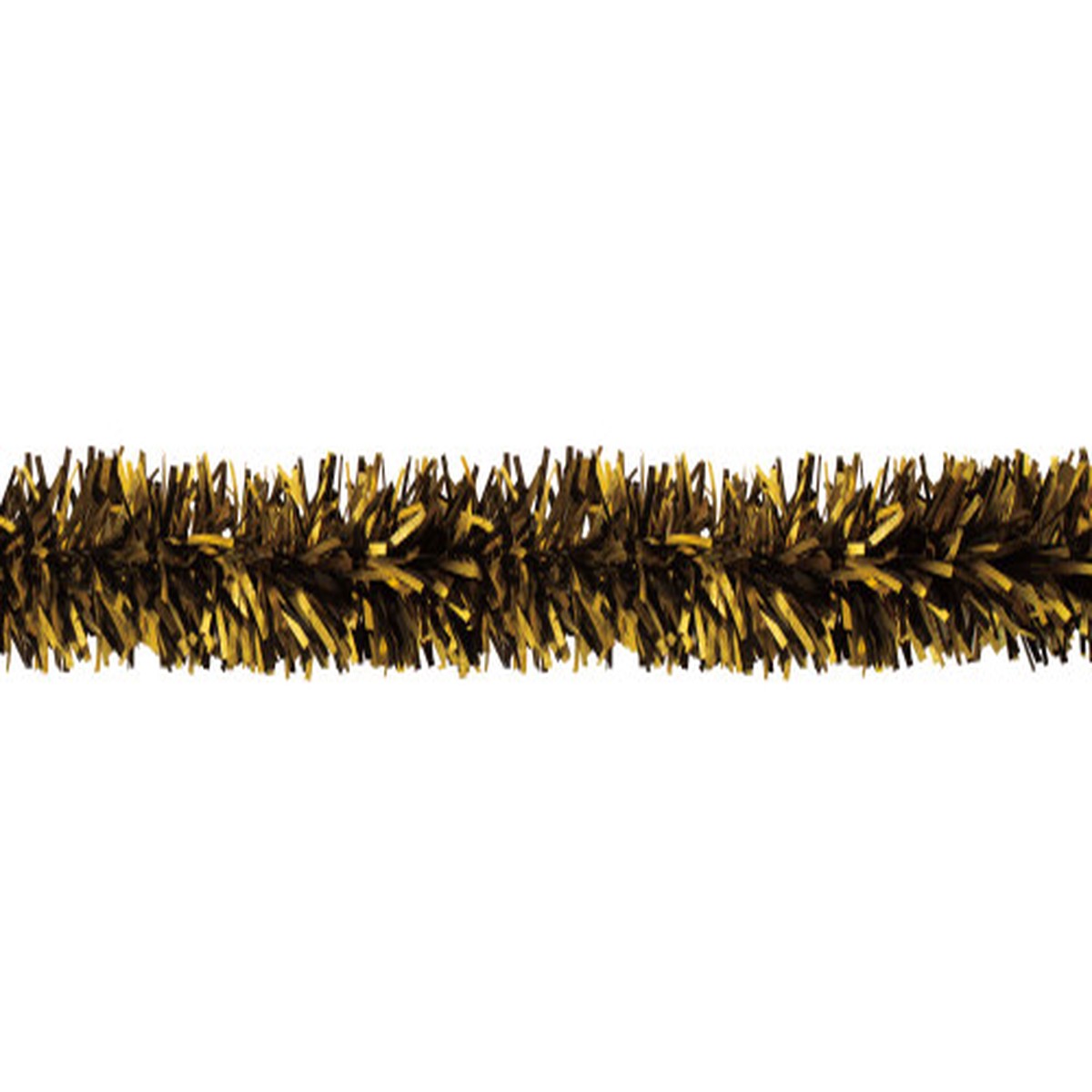 25′ Gold and Black Embossed Contemporary Decorative Party Twist Garland