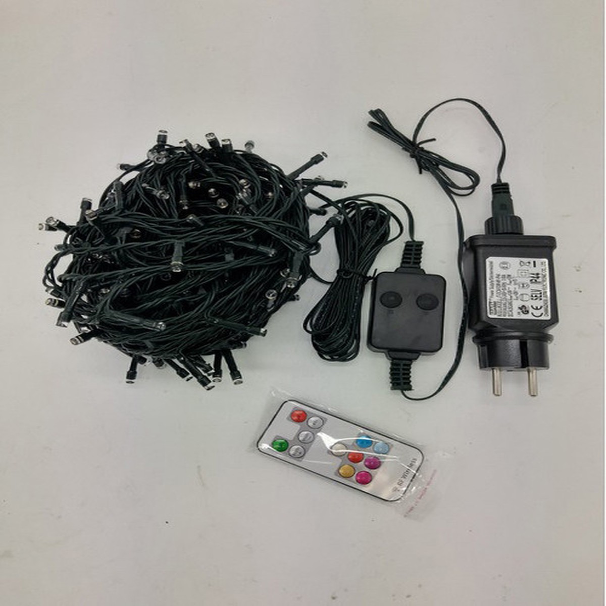 LED RGB Multi Function Christmas Light Set - 65.25ft Black Wire - 200ct