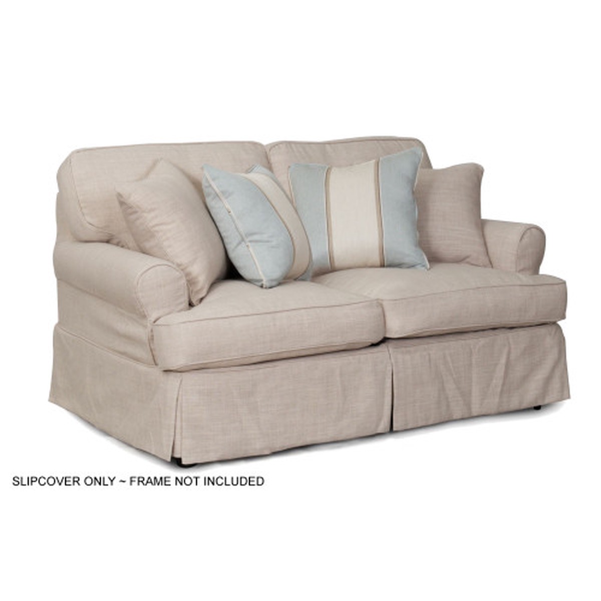 Sunset Trading Horizon T-Cushion Loveseat Slipcover Linen