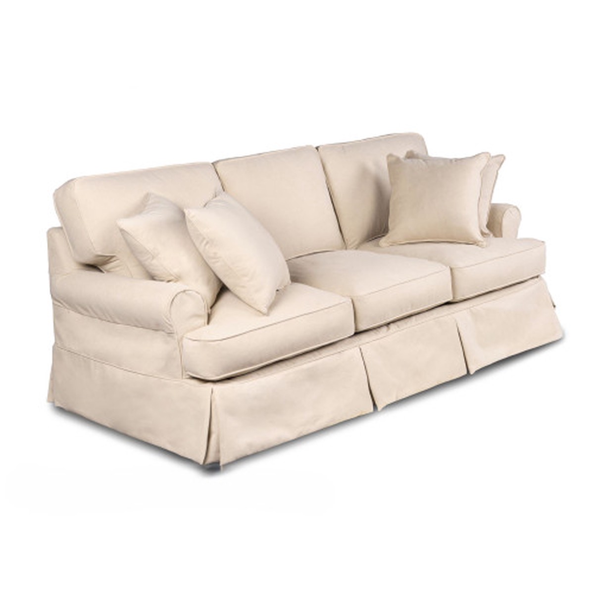 Sunset Trading Horizon T-Cushion Sofa Slipcover – 85″ – Tan