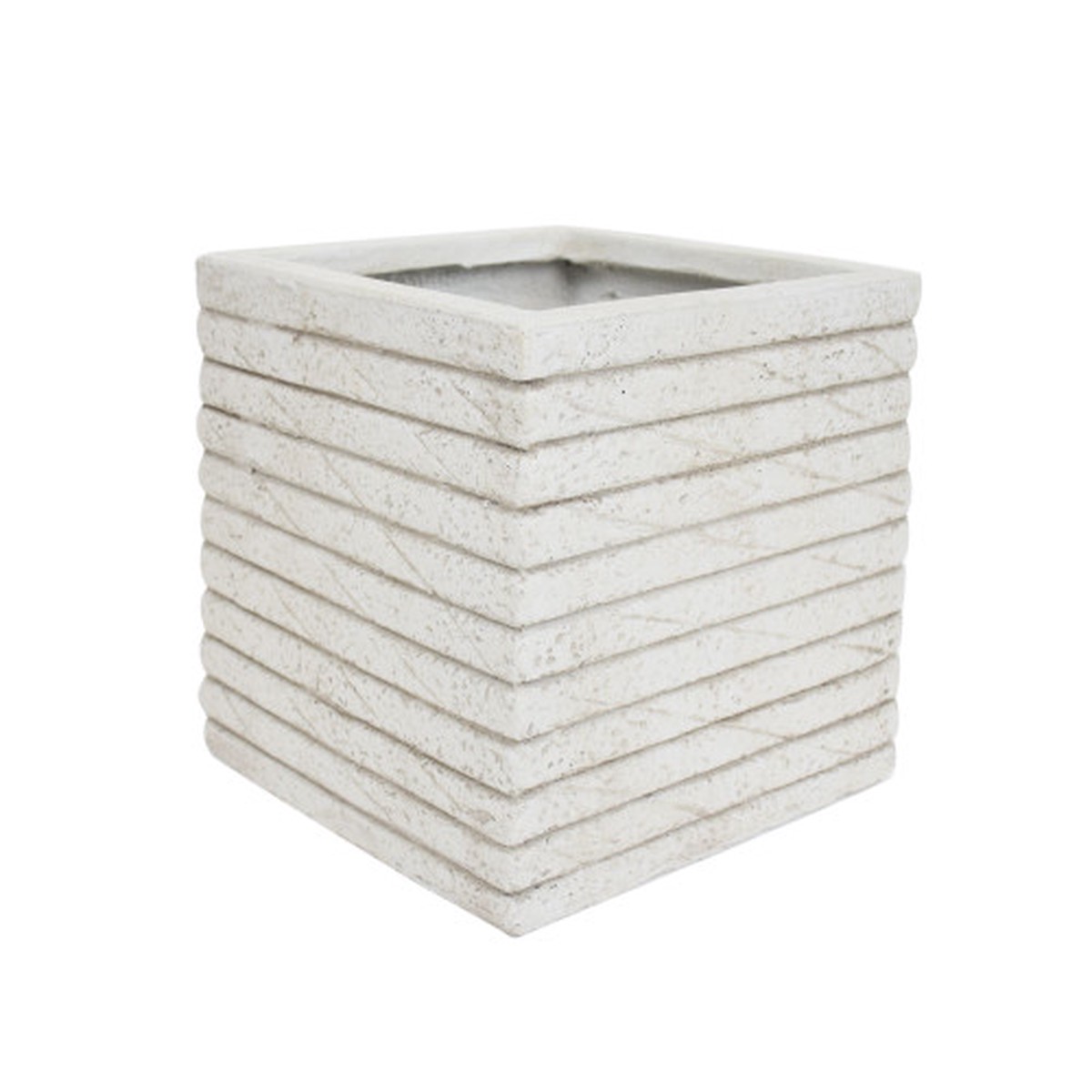 11.25″ Antique White Multi Purpose Square Outdoor Patio Planter