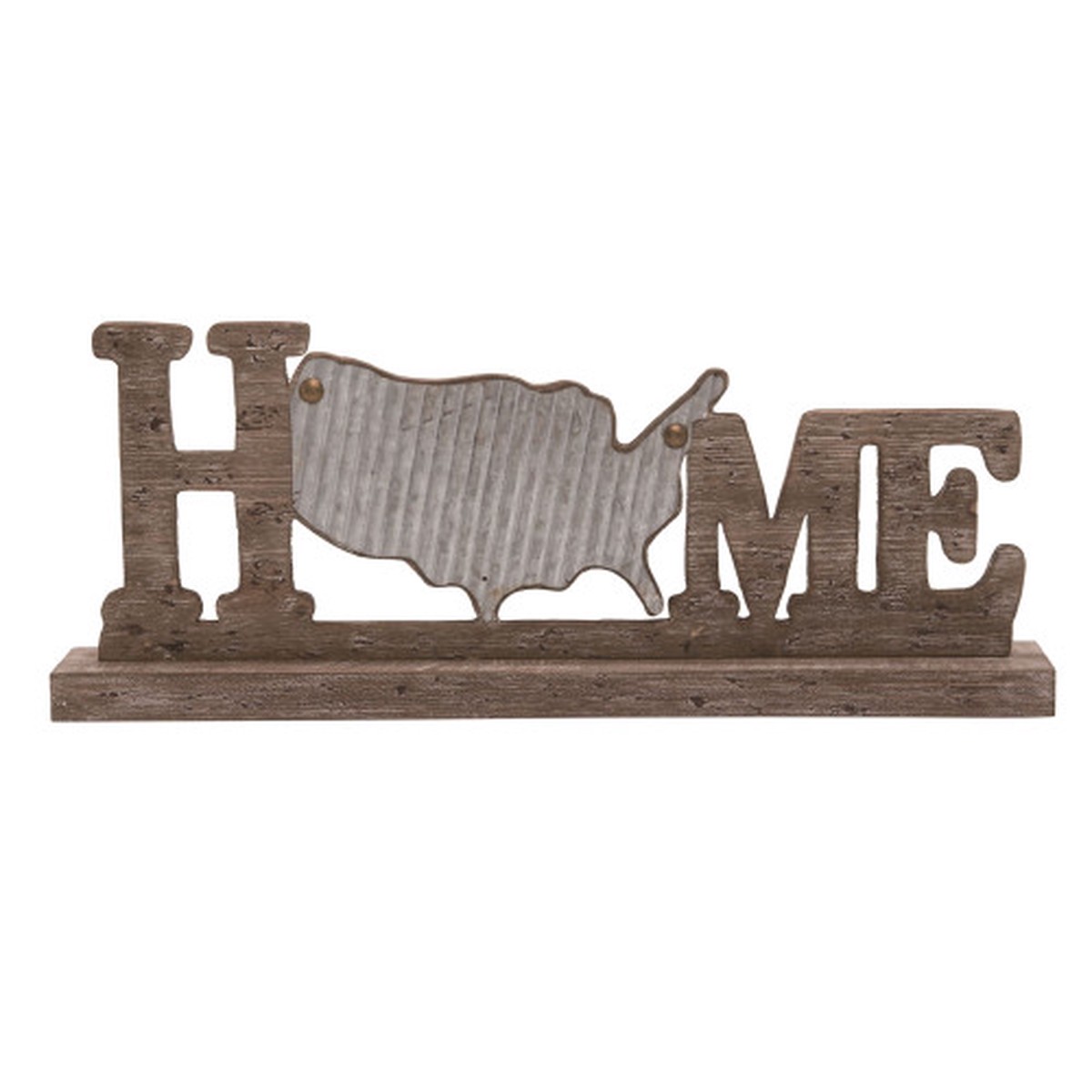 23.5″ USA Map “Home” 4th of July Tabletop Decoration