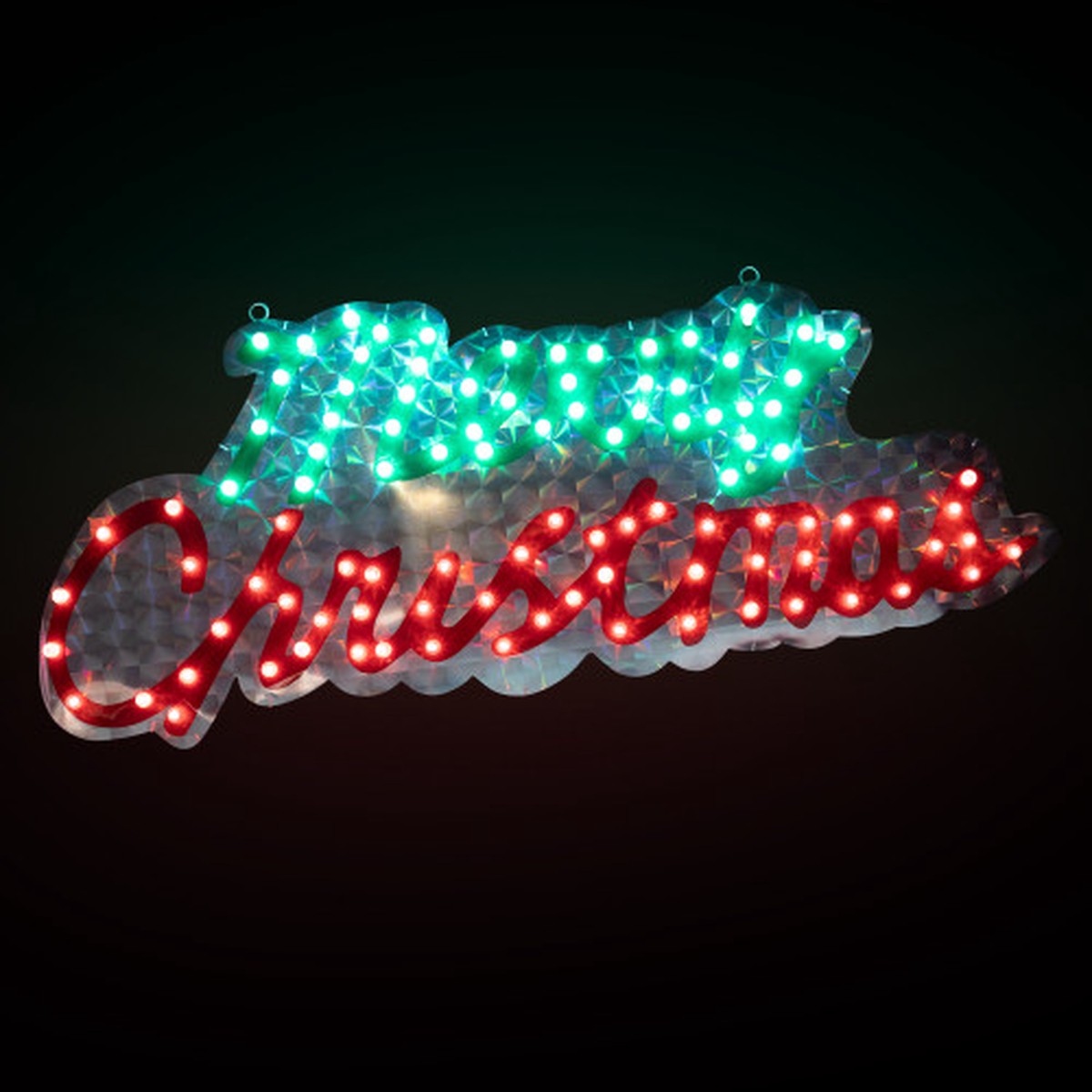42″ LED Lighted Holographic Merry Christmas Sign Outdoor Decoration – 42″