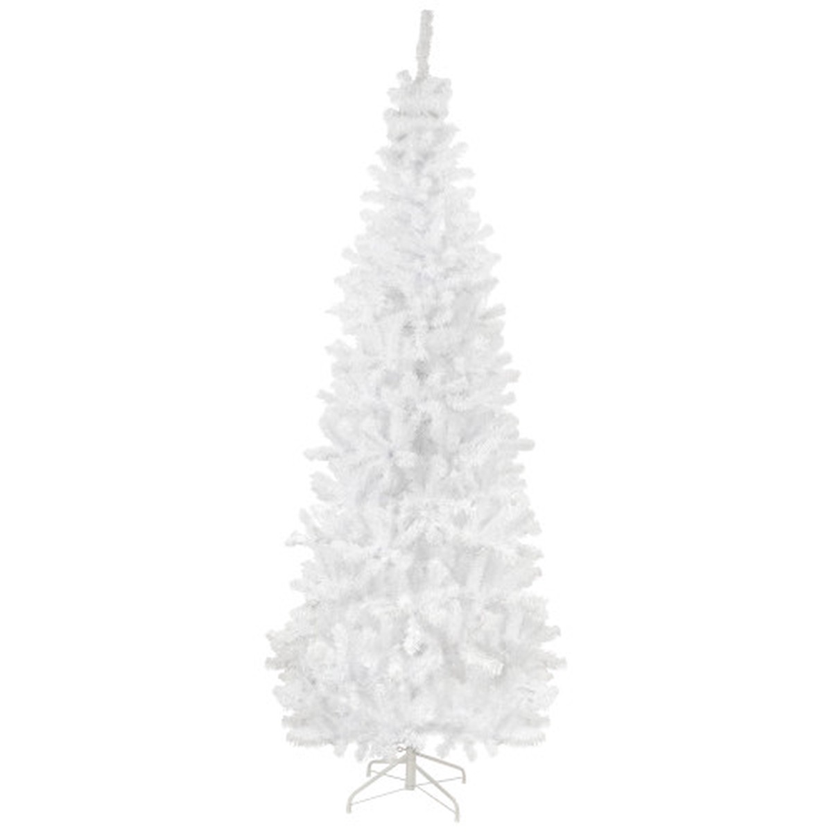 Slim White Georgian Pine Artificial Christmas Tree – 6.5′ – Unlit