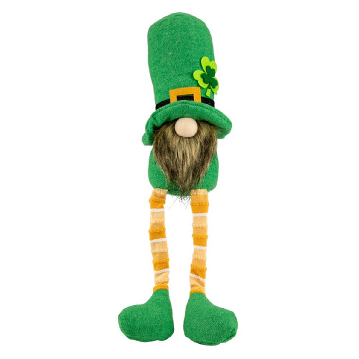 17″ St. Patrick’s Day Leprechaun Gnome Decoration with Shamrock Hat and Dangly Legs