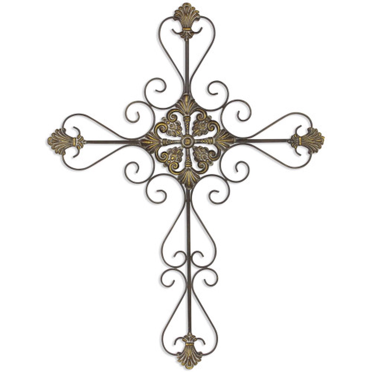 33″ Gray Traditional Style Large Wall Mounted Cross